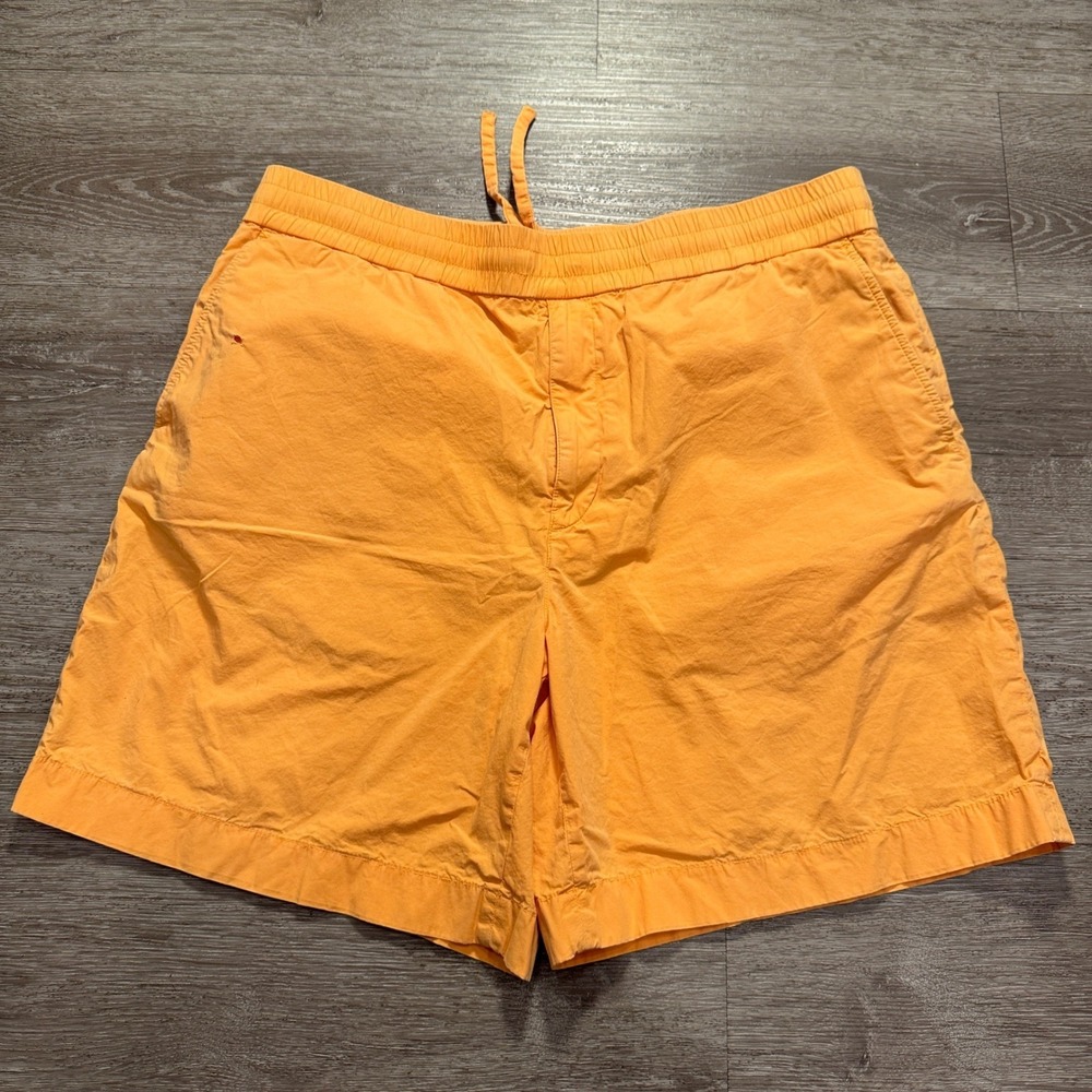Acne Studios Shorts Mens L 50‎ Orange Cotton Elastic Waist Casual Summer Luxury